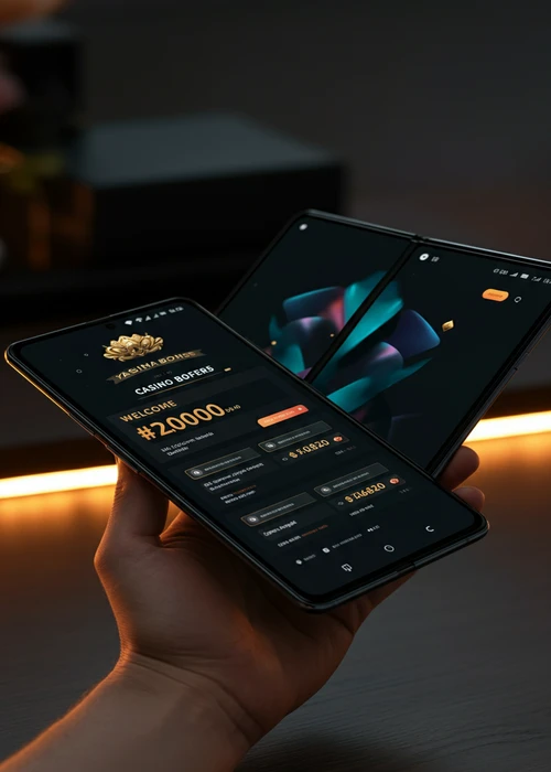 Banner promozionale vibrante con 7 euro di bonus senza deposito e un pacchetto di benvenuto del 100% fino a 200 euro, che invita i giocatori a scoprire le offerte di Gratorama Casino.
