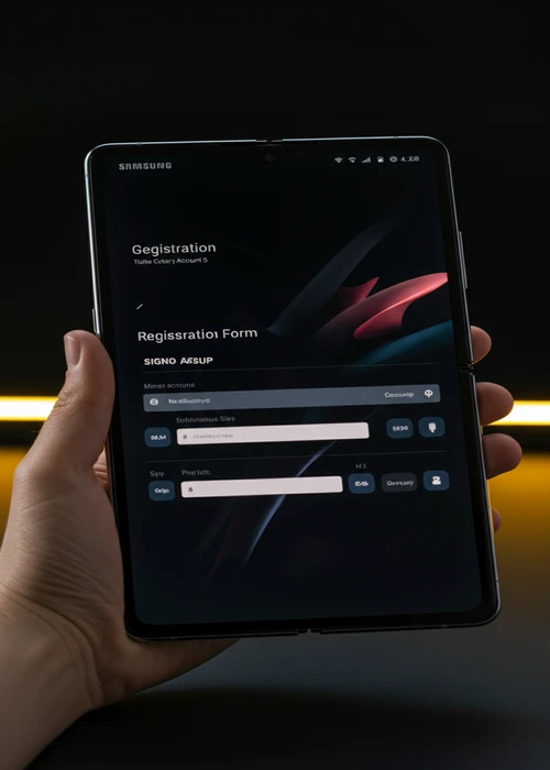 Grafica di benvenuto alla registrazione di Gratorama Casino con un bonus di 7 euro in evidenza e un modulo da compilare